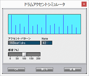 ドラムアクセントシミュレータ