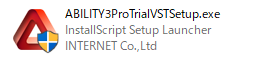 ABILITY 3.0 Pro試用版VSTインストーラ